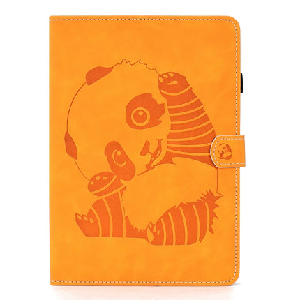 Funda de piel sintética con tapa horizontal con diseño en relieve de oso, soporte, ranura para tarjetas y tira antideslizante, para iPad Air 2022/2020 10.9