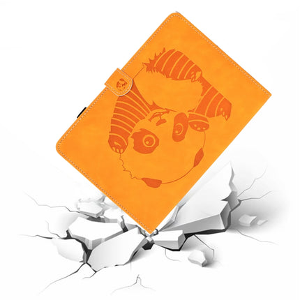 Funda de piel sintética con tapa horizontal con diseño en relieve de oso, soporte, ranura para tarjetas y tira antideslizante, para iPad Air 2022/2020 10.9