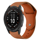For Garmin Fenix 8/7X/6X/5X 26mm / Light Brown