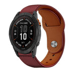 For Garmin Fenix 8/7X/6X/5X 26mm / Hawthorn Red