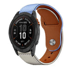 For Garmin Fenix 8/7X/6X/5X 26mm / Lavender White