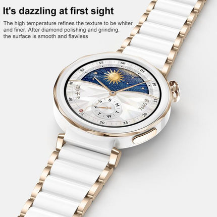 xDfind Ceramic Stainless Steel Watch Band, For Huawei Watch GT 6 41mm / GT 5 Pro 42mm