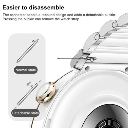 xDfind Ceramic Stainless Steel Watch Band, For Huawei Watch GT 6 41mm / GT 5 Pro 42mm