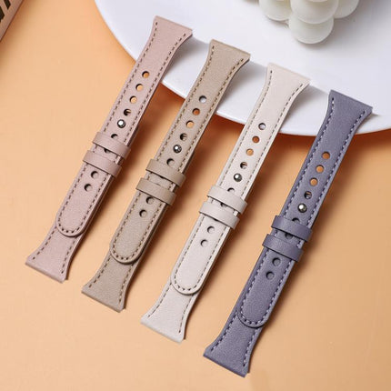 xDfind Double Ring Single Rivet Genuine Leather Watch Band, 20mm, 22mm