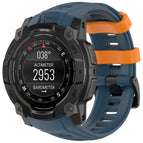 For Garmin Instinct 3 AMOLED 50mm / Solar 50mm / Blue + Orange