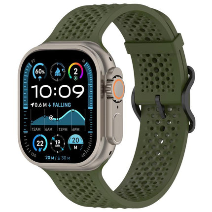 xDfind Breathable Silicone Watch Band, For Apple Watch 42 / 44 / 45 / 46 / 49mm, For Apple Watch 38 / 40 / 41 / S10 42mm
