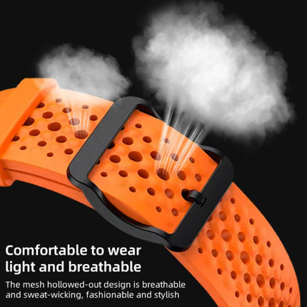 xDfind Breathable Silicone Watch Band, For Apple Watch 42 / 44 / 45 / 46 / 49mm, For Apple Watch 38 / 40 / 41 / S10 42mm