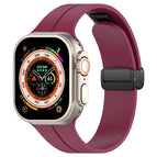 For Apple Watch 42 / 44 / 45 / 46 / 49mm / Wine Red