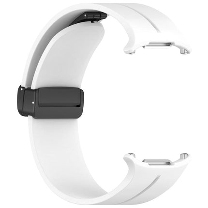 xDfind  Flat Head Groove Folding Black Buckle Silicone Watch Band, For Samsung Galaxy Watch Ultra / Ultra 2025, For Samsung Galaxy Watch8 / 8 Classic, For Samsung Galaxy Watch 7 / 6 / 5 / FE