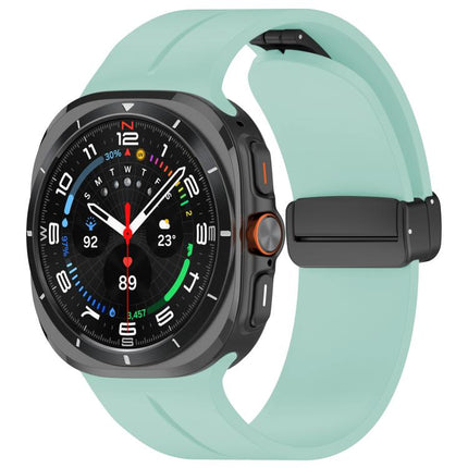 xDfind  Flat Head Groove Folding Black Buckle Silicone Watch Band, For Samsung Galaxy Watch Ultra / Ultra 2025, For Samsung Galaxy Watch8 / 8 Classic, For Samsung Galaxy Watch 7 / 6 / 5 / FE