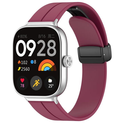 xDfind  Flat Head Groove Folding Black Buckle Silicone Watch Band, For Xiaomi Band 10 Pro / 9 Pro / Redmi Watch 6, For Redmi Watch 3 Active / Watch 3 Lite