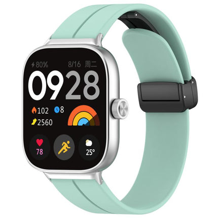 xDfind  Flat Head Groove Folding Black Buckle Silicone Watch Band, For Xiaomi Band 10 Pro / 9 Pro / Redmi Watch 6, For Redmi Watch 3 Active / Watch 3 Lite