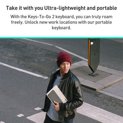 Logitech Keys To Go2 Tablet Wireless Bluetooth Keyboard with Protective Cover