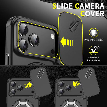 Sliding Camshield Ring Holder Phone Case, For iPhone 17 Pro Max, For iPhone 17 Pro, For iPhone 17