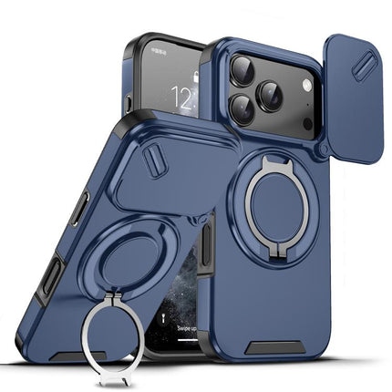 Sliding Camshield Ring Holder Phone Case, For iPhone 18, For iPhone 18 Pro, For iPhone 18 Pro Max