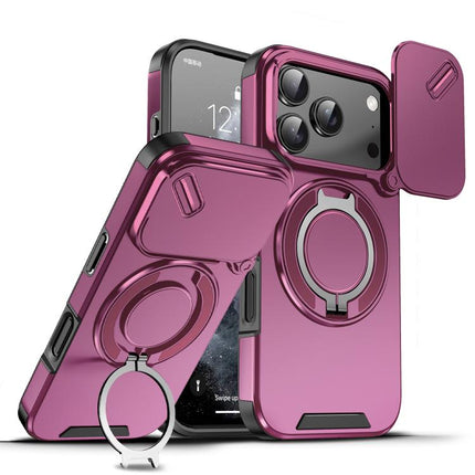 Sliding Camshield Ring Holder Phone Case, For iPhone 18, For iPhone 18 Pro, For iPhone 18 Pro Max