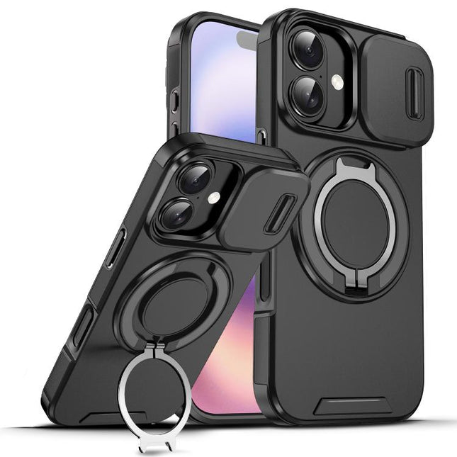 Sliding Camshield Ring Holder Phone Case, For iPhone 18, For iPhone 18 Pro, For iPhone 18 Pro Max