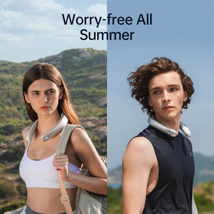 JisuLife FA45 100-speed Dual Turbo Portable Neck Fan Pro1