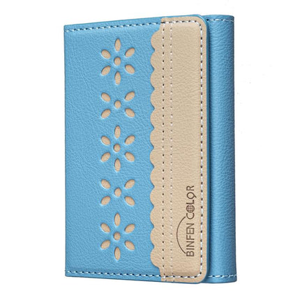 BFK25 BINFEN Color Flowers Magsafe Magnetic Leather Card Bag