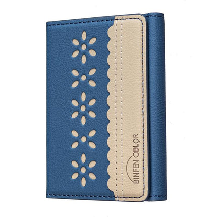 BFK25 BINFEN Color Flowers Magsafe Magnetic Leather Card Bag