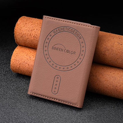 BFK24 Diamond Embossed Magsafe Magnetic Leather Card Bag