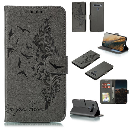Feather Pattern Litchi Texture Horizontal Flip Leather Case with Wallet & Holder & Card Slots, For LG K41S / K51S, For LG K61, For Huawei Enjoy 20, For Motorola Moto G Stylus