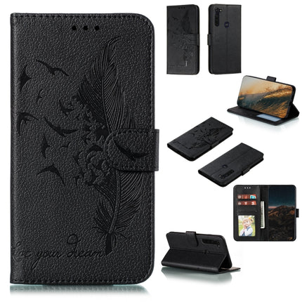 Feather Pattern Litchi Texture Horizontal Flip Leather Case with Wallet & Holder & Card Slots, For LG K41S / K51S, For LG K61, For Huawei Enjoy 20, For Motorola Moto G Stylus