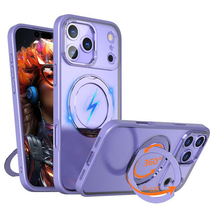 kalebol MagSafe Metal Ring Holder Phone Case, For iPhone 17e / 16e, For iPhone 17 Pro Max, For iPhone 17 Pro