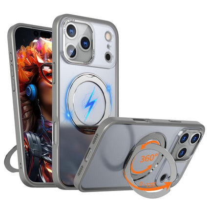kalebol MagSafe Metal Ring Holder Phone Case, For iPhone 17e / 16e, For iPhone 17 Pro Max, For iPhone 17 Pro
