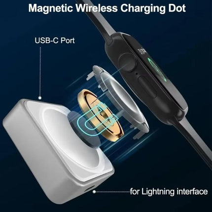 xDfind 8 Pin Portable Smart Watch Magnetic Wireless Charger for Apple Watch