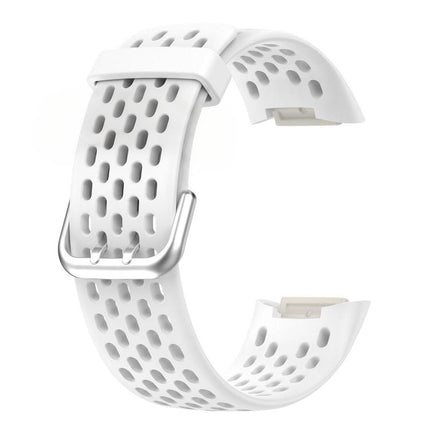 xDfind Hole Style Breathable Silicone Watch Band, For Fitbit Charge 6 / 5