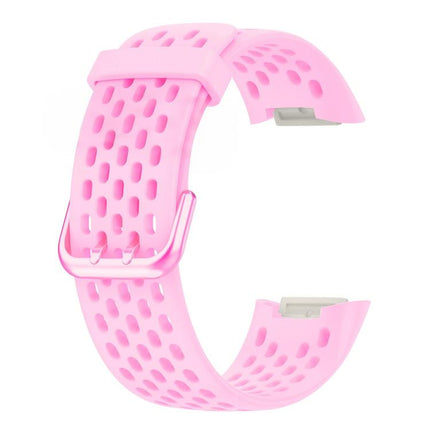 xDfind Hole Style Breathable Silicone Watch Band, For Fitbit Charge 6 / 5