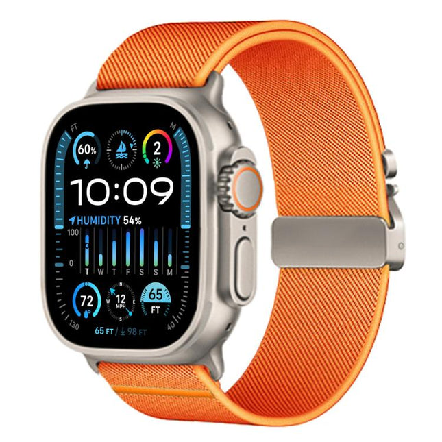 xDfind Parachute Buckle Stretch Nylon Watch Band, For Apple Watch 42 / 44 / 45 / 46 / 49mm, For Apple Watch 38 / 40 / 41 / S10 42mm
