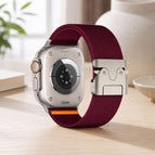 For Apple Watch 42 / 44 / 45 / 46 / 49mm / Wine Red