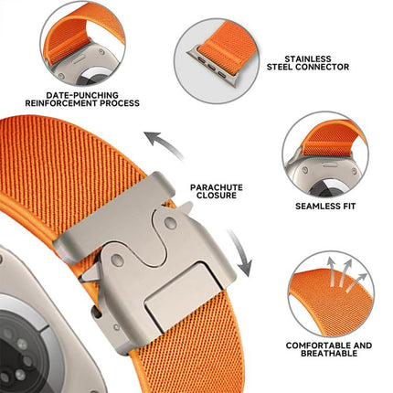 xDfind Parachute Buckle Stretch Nylon Watch Band, For Apple Watch 42 / 44 / 45 / 46 / 49mm, For Apple Watch 38 / 40 / 41 / S10 42mm
