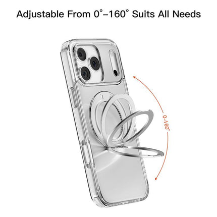 Mutural Ice Amber Series MagSafe Holder TPU Phone Case, For iPhone 18 Pro, For iPhone 18 Pro Max, For iPhone 17 Pro Max, For iPhone 17 Pro, For iPhone 17, For iPhone Air