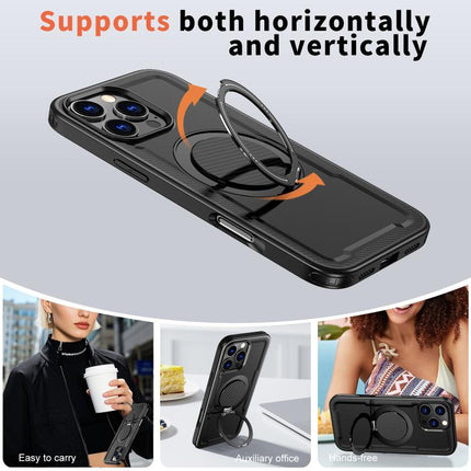 kalebol Metal 360 Degree Rotation Holder MagSafe Phone Case, For iPhone 16 Pro, For iPhone 16 Plus, For iPhone 16, For iPhone 15 Pro Max