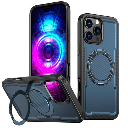 kalebol Metal 360 Degree Rotation Holder MagSafe Phone Case, For iPhone 16 Pro, For iPhone 16 Plus, For iPhone 16, For iPhone 15 Pro Max