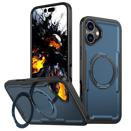 kalebol Metal 360 Degree Rotation Holder MagSafe Phone Case, For iPhone 16 Pro, For iPhone 16 Plus, For iPhone 16, For iPhone 15 Pro Max