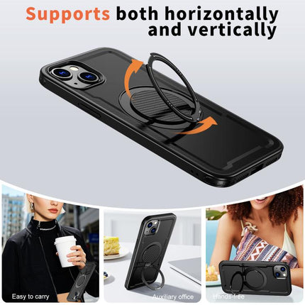 kalebol Metal 360 Degree Rotation Holder MagSafe Phone Case, For iPhone 14, For iPhone 14 Pro, For iPhone 14 Pro Max, For iPhone 13 Pro