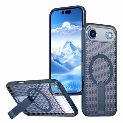 kalebol Honeycomb Cooling MagSafe Holder Phone Case, For iPhone 17 Pro, For iPhone 17, For iPhone Air, For iPhone 16 Pro Max