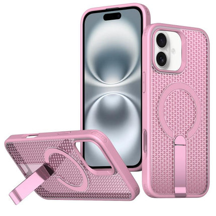 kalebol Honeycomb Cooling MagSafe Holder Phone Case, For iPhone 16 Pro, For iPhone 16 Plus, For iPhone 16, For iPhone 15 Pro Max