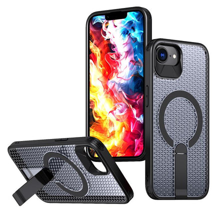 kalebol Honeycomb Cooling MagSafe Holder Phone Case, For iPhone 18 Pro, For iPhone 18 Pro Max, For iPhone 17e / 16e, For iPhone 17 Pro Max