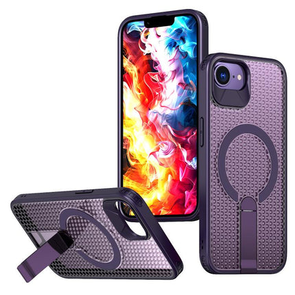 kalebol Honeycomb Cooling MagSafe Holder Phone Case, For iPhone 18 Pro, For iPhone 18 Pro Max, For iPhone 17e / 16e, For iPhone 17 Pro Max