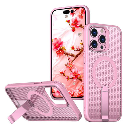 kalebol Honeycomb Cooling MagSafe Holder Phone Case, For iPhone 14, For iPhone 14 Pro, For iPhone 14 Pro Max, For iPhone 13 Pro Max