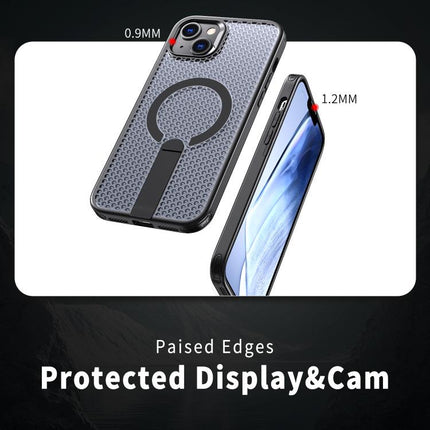 kalebol Honeycomb Cooling MagSafe Holder Phone Case, For iPhone 13