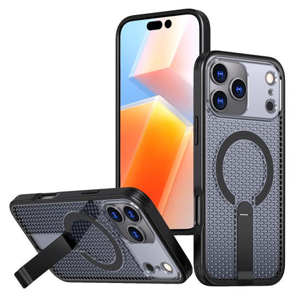 kalebol Honeycomb Cooling MagSafe Holder Phone Case, For iPhone 18 Pro, For iPhone 18 Pro Max, For iPhone 17e / 16e, For iPhone 17 Pro Max