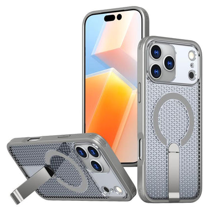 kalebol Honeycomb Cooling MagSafe Holder Phone Case, For iPhone 18 Pro, For iPhone 18 Pro Max, For iPhone 17e / 16e, For iPhone 17 Pro Max