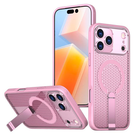 kalebol Honeycomb Cooling MagSafe Holder Phone Case, For iPhone 18 Pro, For iPhone 18 Pro Max, For iPhone 17e / 16e, For iPhone 17 Pro Max