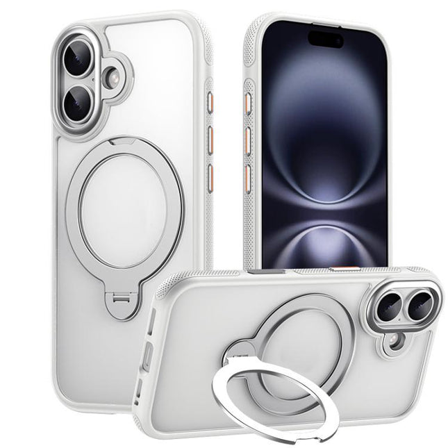 Gear-Style Stress Relief 360 Rotation Holder MagSafe Phone Case, For iPhone 17, For iPhone Air, For iPhone 16 Pro Max, For iPhone 16 Pro, For iPhone 16 Plus, For iPhone 16, For iPhone 15 Pro Max, For iPhone 15 Pro